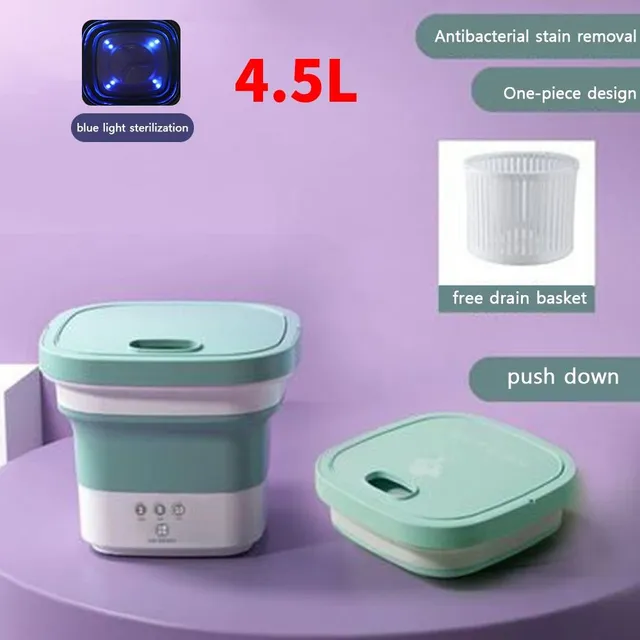 Portable Washing Machine with Dryer Bucket Socks Clothes Washer