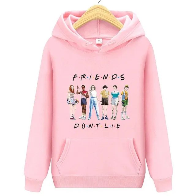 Bluză cu glugă Friends dont lie