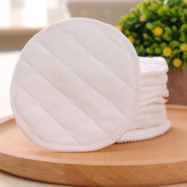 Praktické bavlnené odličovacie tampóny na opakované použitie 10 kusov - biele Yonah