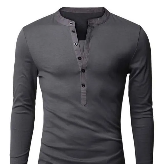 Stylish men's t-shirt with buttons Joseph