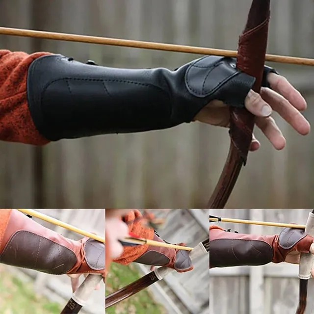 Archery Vambrace Gloves Shooting Gloves Medieval Renaissance Archer LARP Hunter Protective Armor Bracer