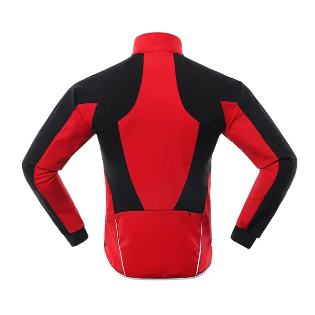 Veste de cyclisme d'hiver avec polaire thermique - Vêtements de cyclisme isolés, coupe-vent imperméable, manteau softshell