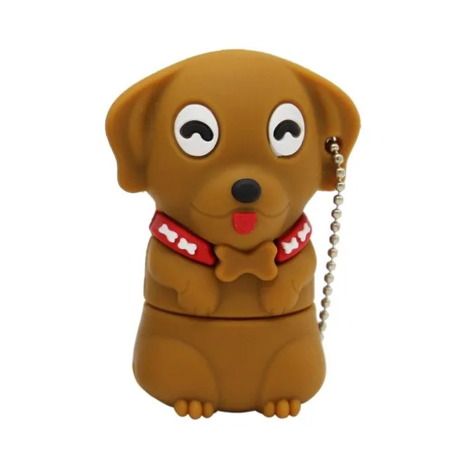 Mini USB flash drive dog grey 8GB Georgianna