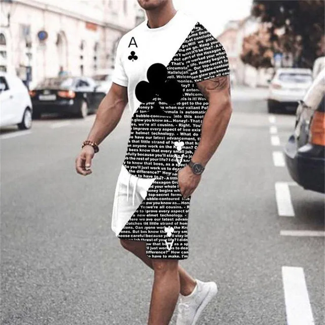 Men's summer clothing set - shorts and t-shirt