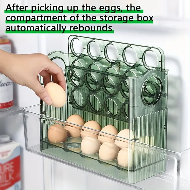Automatyczny dozownik jaj 3 piętra - 30 szt., przechowujący jaja
