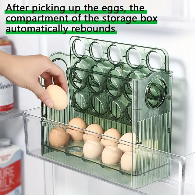 Automatic egg dispenser 3 floors - 30 pcs, storing eggs in cold and freshness