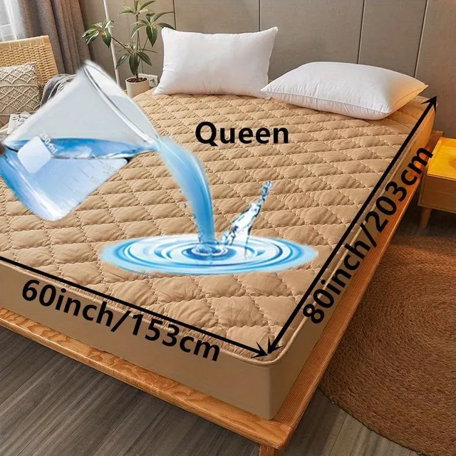 Carefree sleep with blue set - Waterproof mattress protection + 2 pillow covers