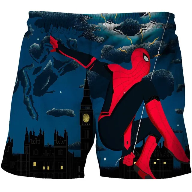 Kids luxury stylish shorts with popular Spiderman Warren motif