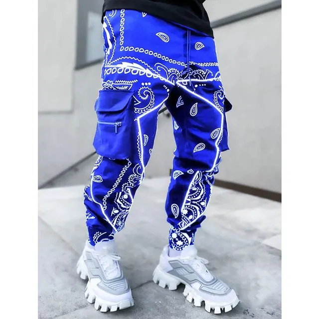 Luxury cargo pants for men bandana