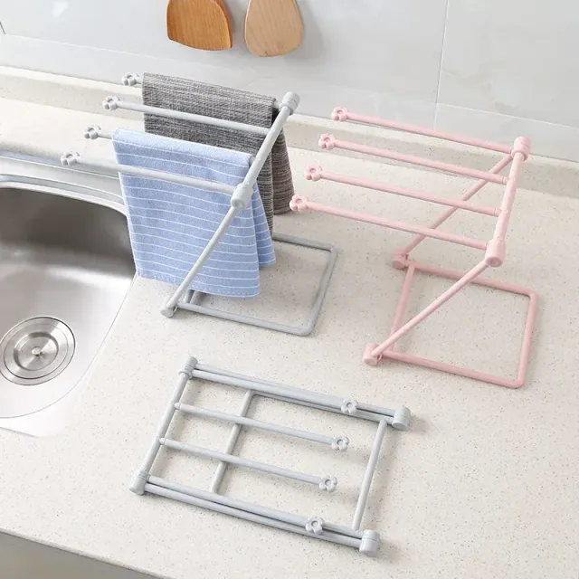 Praktyczne mini stoisko do ręczników kuchennych i szmat - kilk