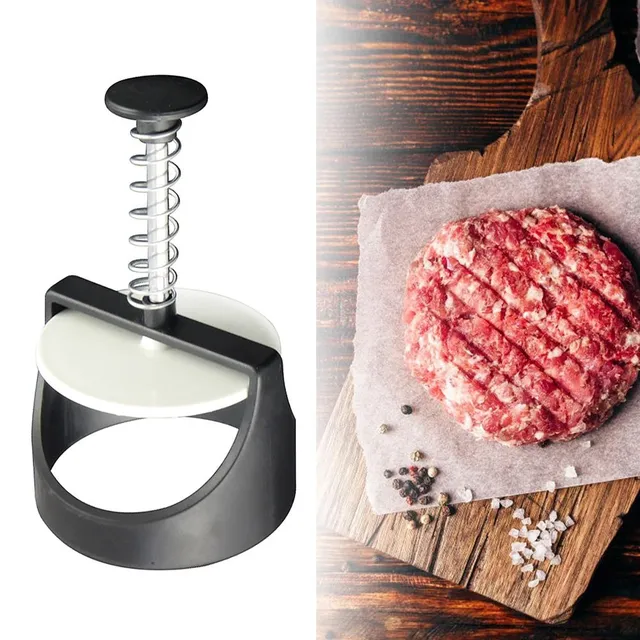 Kitchen handy stainless steel burger press