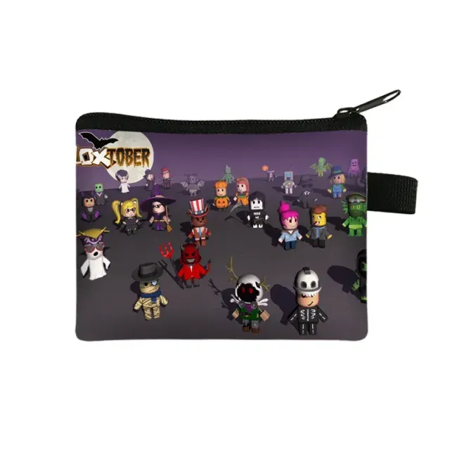 Unisex children's zipper wallet with themes of popular Roblox characters