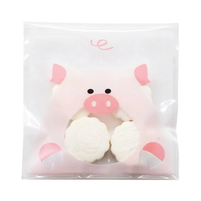 Gift bag for sweets with animal 50 pcs