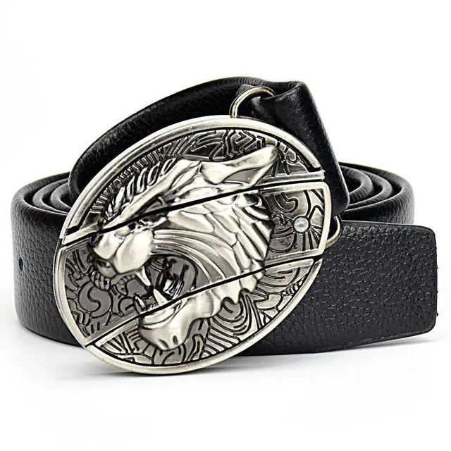 Men's belt with buckle