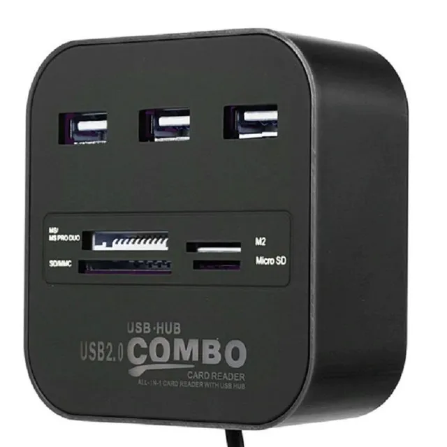 USB HUB a čítačka pamäťových kariet