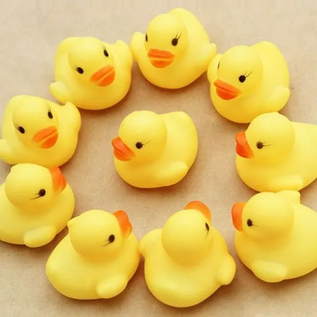 Rubber duckies for bath - 12 pieces
