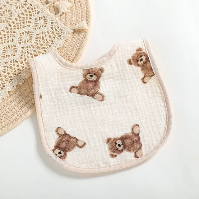 Baby cotton bib - various motifs