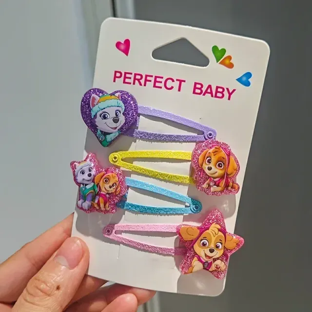 Accesorii pentru păr fetițe decorate cu personaje din desenele animate Tlapková Patrola în filmul de lungmetraj - PAW Patrol