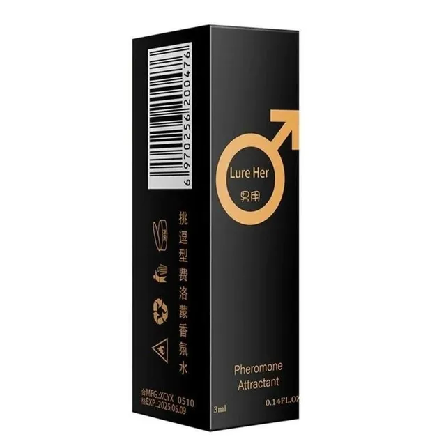 Aphrodisiac perfume with pheromones for men