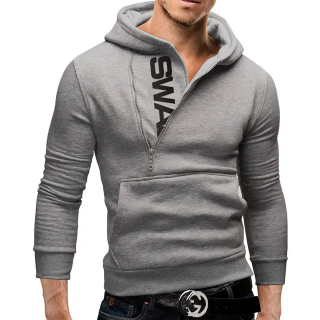 Men's sweatshirt with an interesting zipper