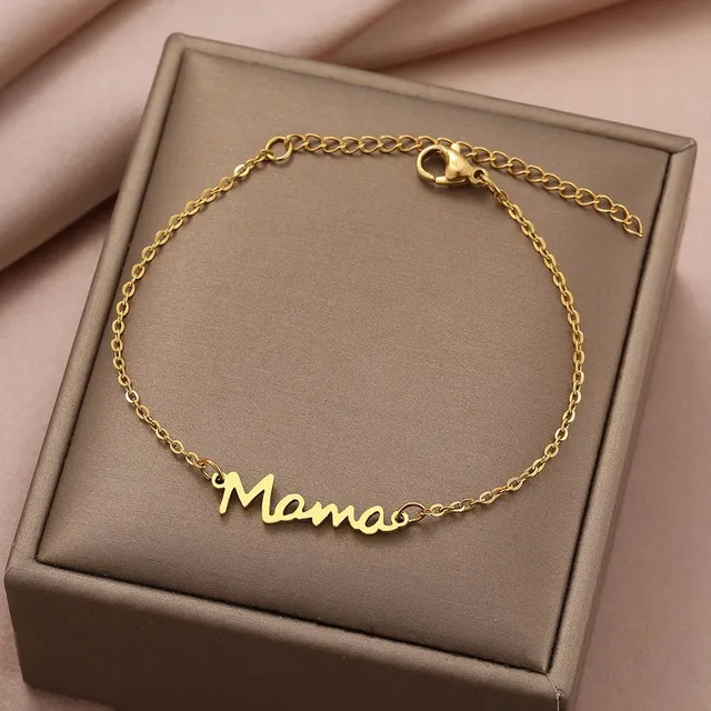 Ladies elegant bracelet with pendant Mama