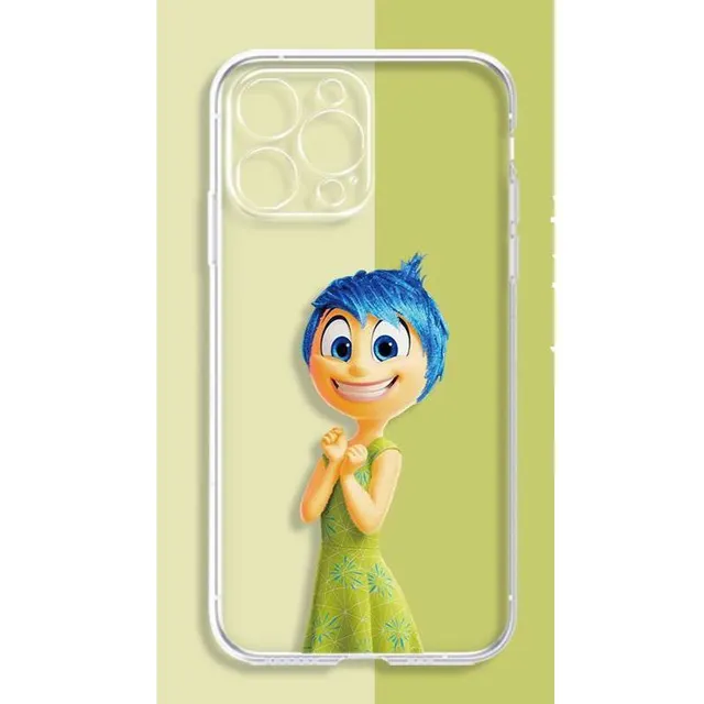 Husă transparentă pentru telefoane iPhone cu personaje din desenele animate V în cap 2 - Inside Out 2