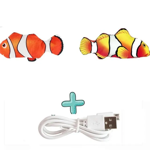 Fish Shaped Rechargeable Cat Toy - interaktywne zabawki dla kotów