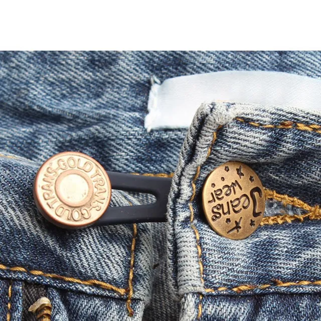 Extension button for trousers