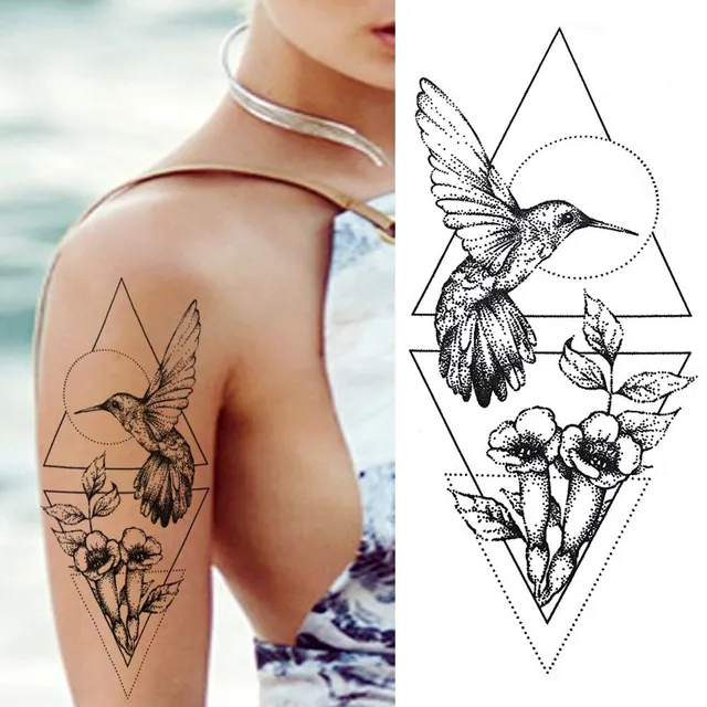 Beautiful color temporary tattoo