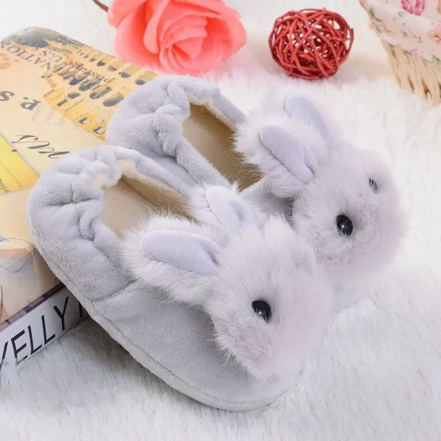 Children's home shoes in the shape of a rabbit