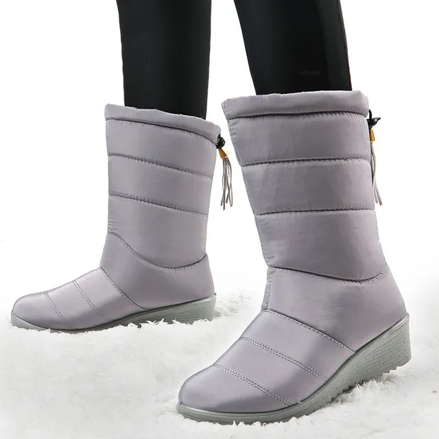 Zimowe buty śniegowe dla kobiet z zamknięciem z tyłu