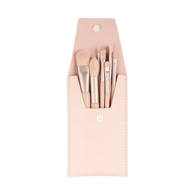 Set of soft cosmetic brushes for perfect make-up