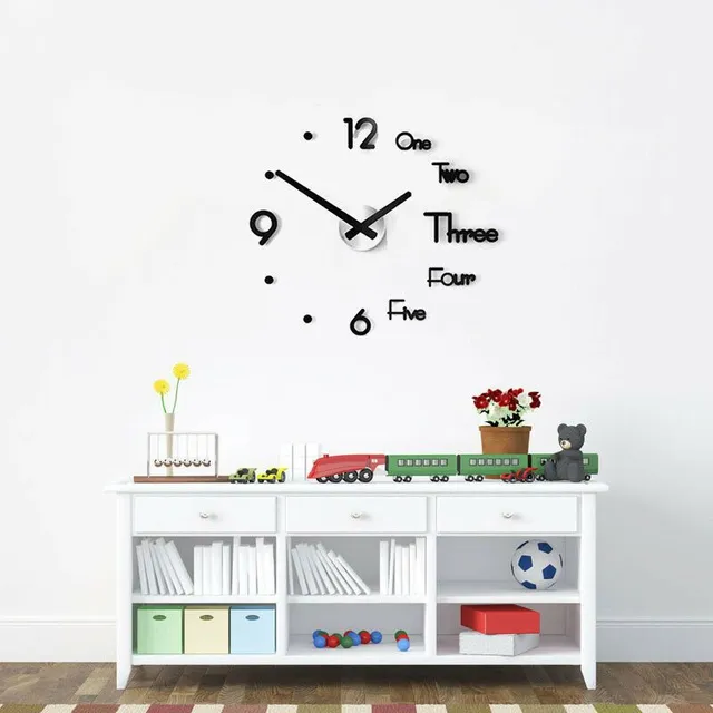 Modern wall adhesive 3D clock