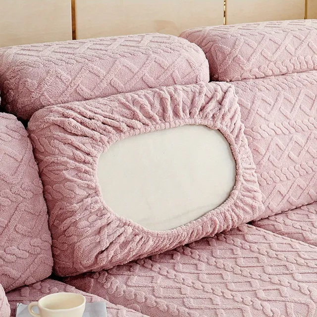 1ks Stretch Couch na pohovke s Proslip Base - Chráni Pillow Pohovky pred domom Domáce zvieratá, Deti a mačky - Zamat Couch na sedacích súpravách (prípad na vankúš)