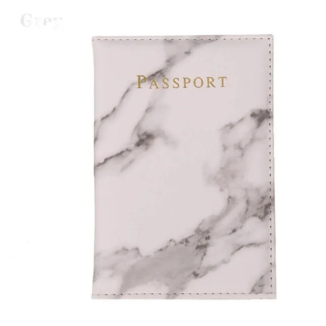 Luxury hard passport case in marble design - more variants Skenandoa