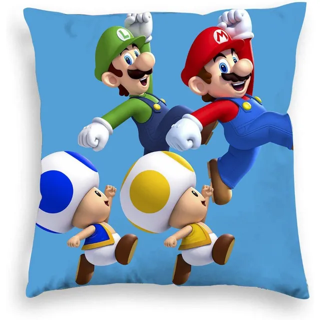 Stylowa poszewka na poduszkę z motywami Super Mario - różne warianty