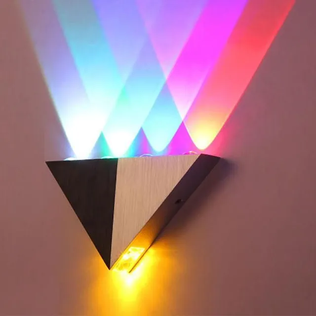 Modern LED triangular wall lamp