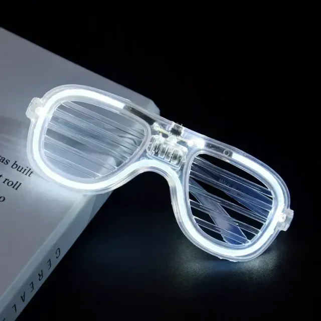 Neon glowing LED glasses for parties for children and adults