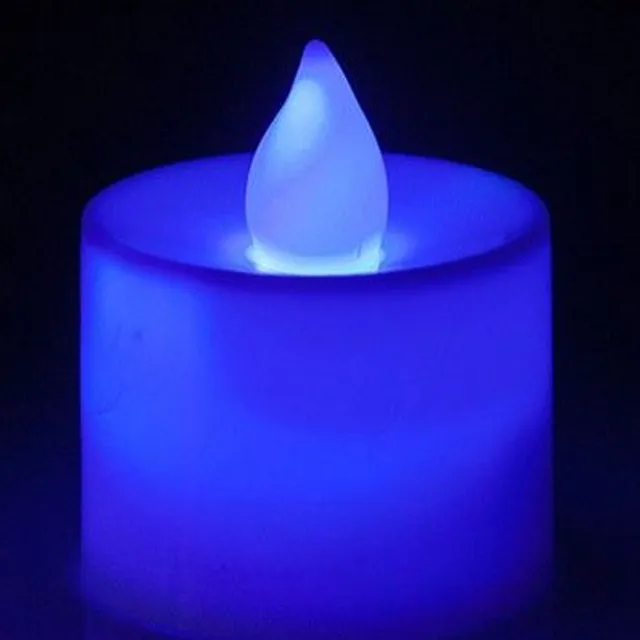 LED colored candles Nico modra