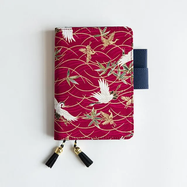 Diary with Japanese fabric cover