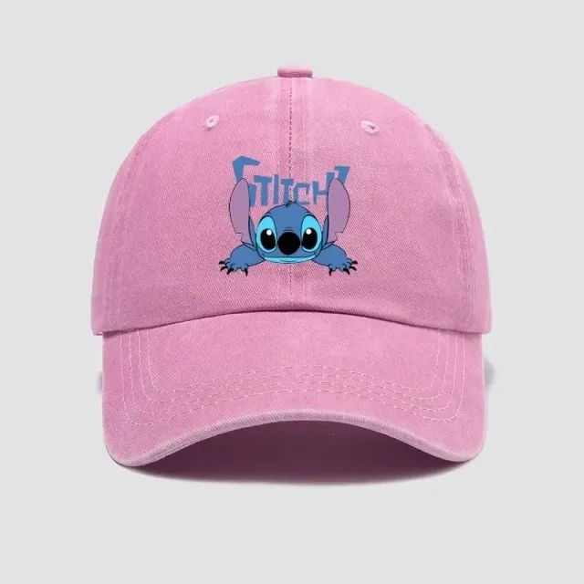 Căciulă trendy unisex pentru copii cu motivul personajului preferat Stitch