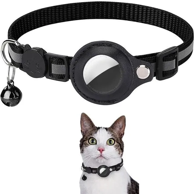 Anti-lost collar for cats with tracking device sleeve - various colours Ashur