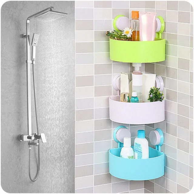 Practical corner shelves for the bathroom or kitchen