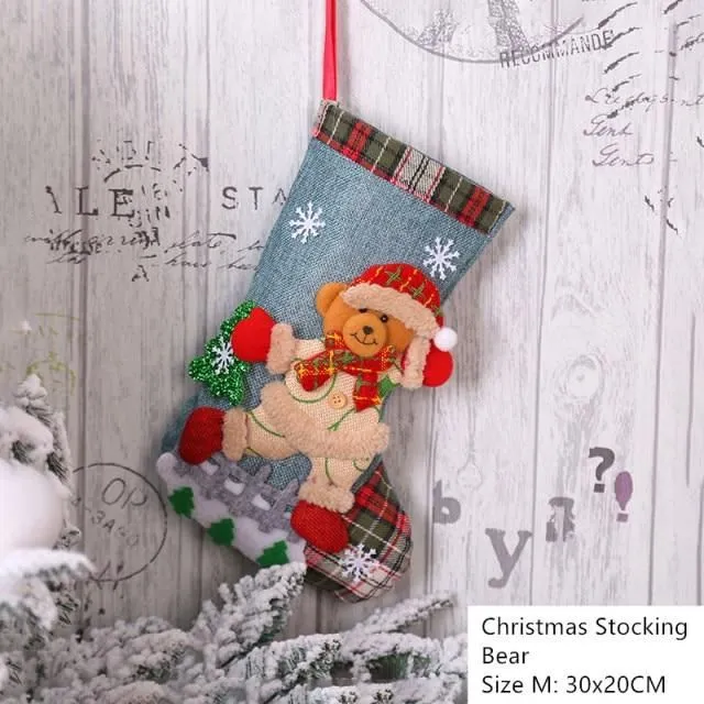 Decorated Christmas stocking