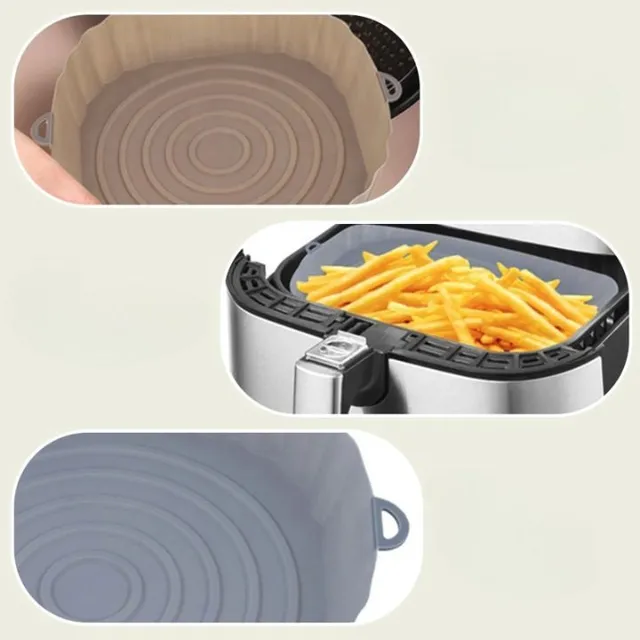 Silicone hot air fryer aid for easy and quick cleaning Wright