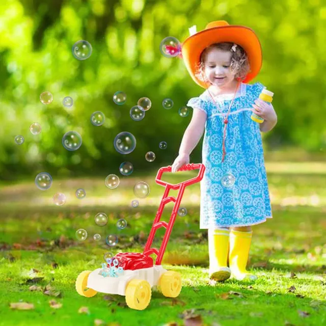 Automatic bubble blowing machine with music