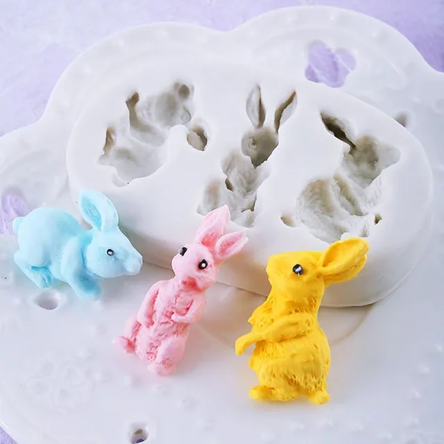 Silicone Easter Bunny Form (Gray)