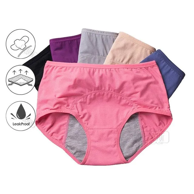 Set of high waisted menstrual panties 3 pcs - more colours