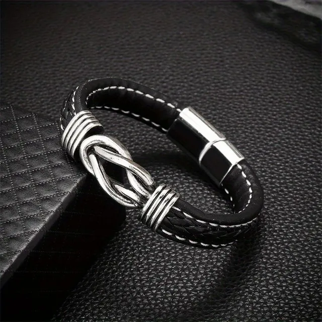 1pc trendy classic simple knitted chain chains made of artificial leather bracelet jewelry accessories Gifts for men Women