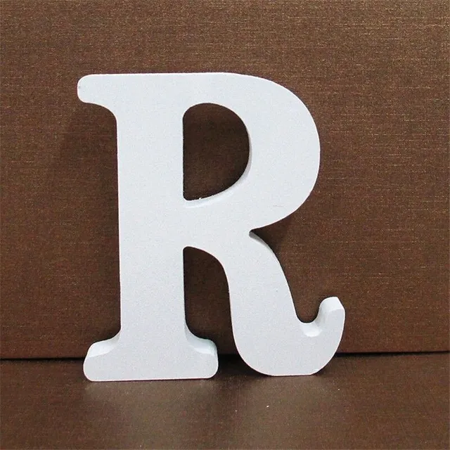 Decorative wooden letter